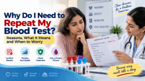Read more about the article Why Do I Need to Repeat My Blood Test? Reasons, What It Means and When to Worry