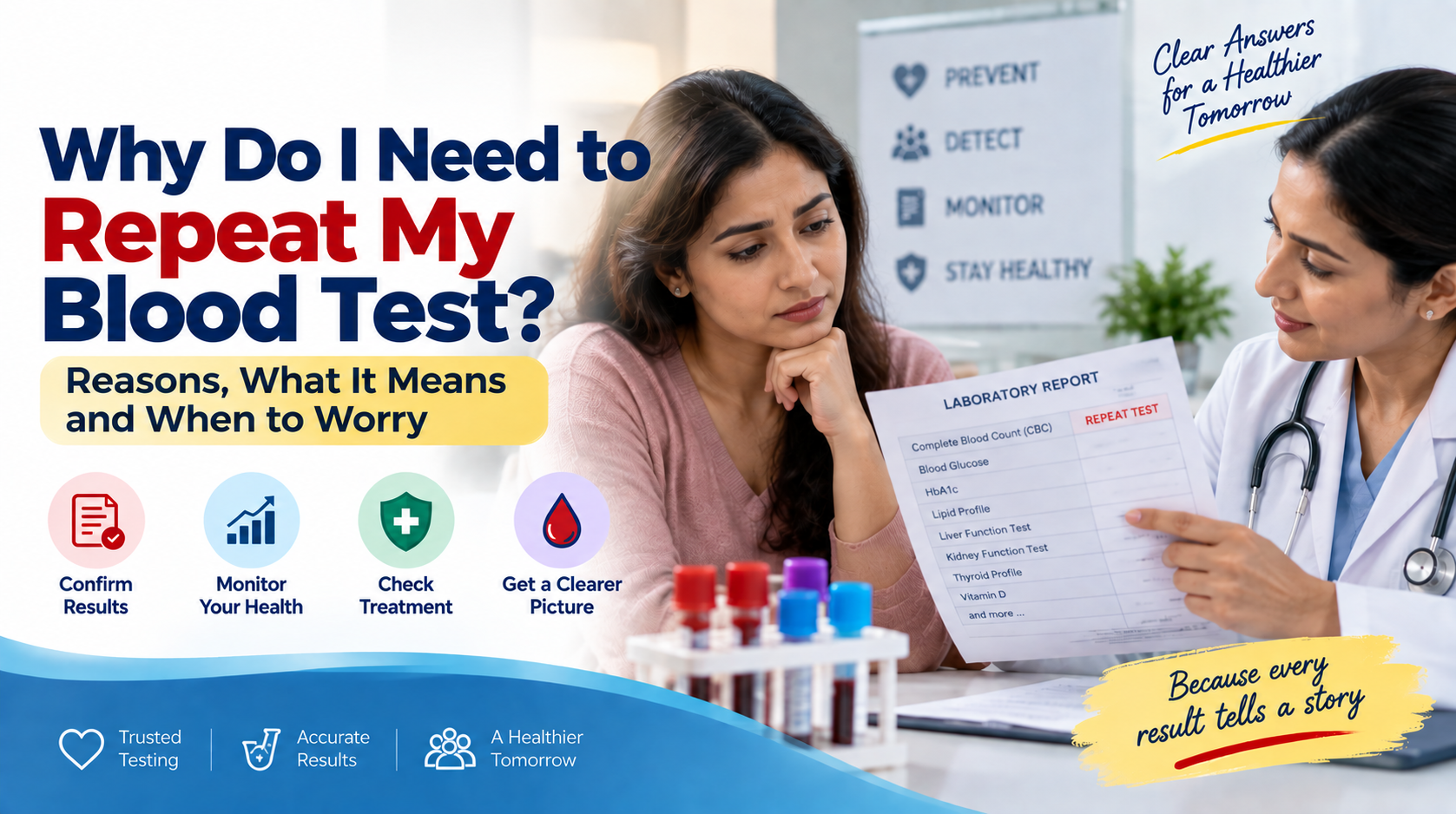 You are currently viewing Why Do I Need to Repeat My Blood Test? Reasons, What It Means and When to Worry