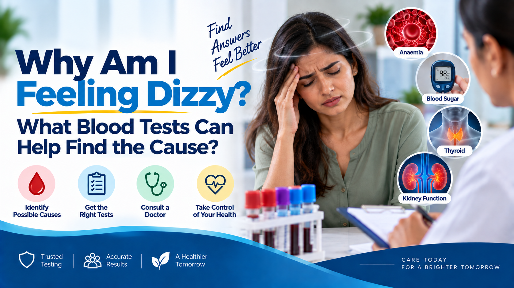 You are currently viewing Why Am I Feeling Dizzy? What Blood Tests Can Help Find the Cause?