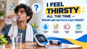 Read more about the article I Feel Thirsty All the Time — Should I Get My Blood Sugar Tested?
