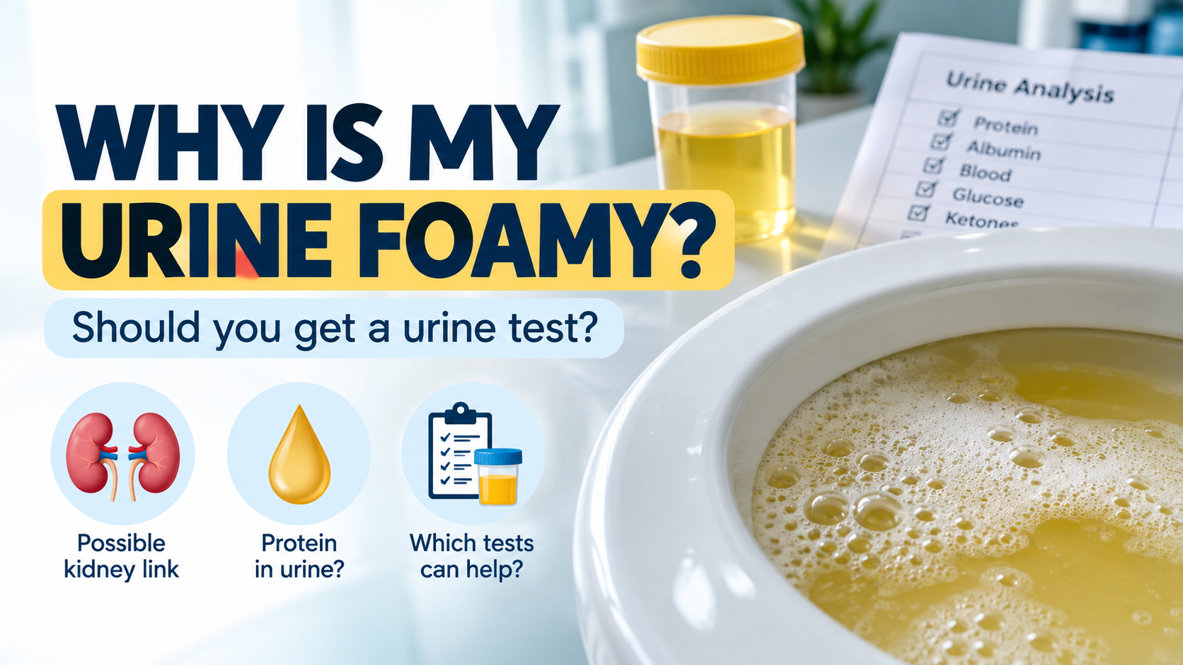You are currently viewing Why Is My Urine Foamy? Should You Get a Urine Test?