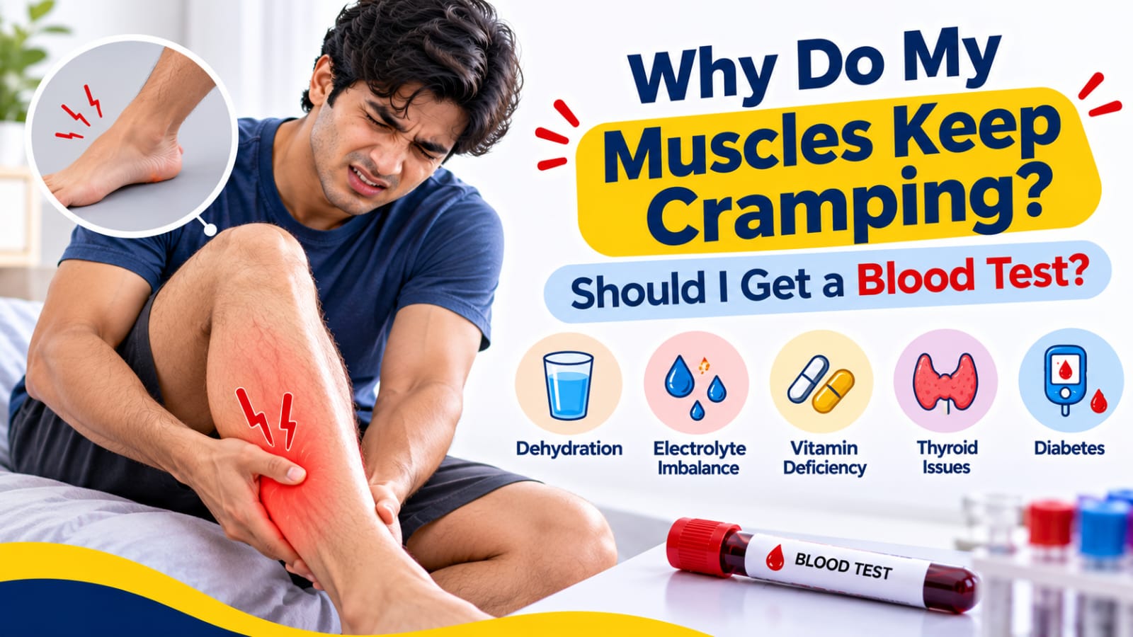 You are currently viewing Why Do My Muscles Keep Cramping? Should I Get a Blood Test?