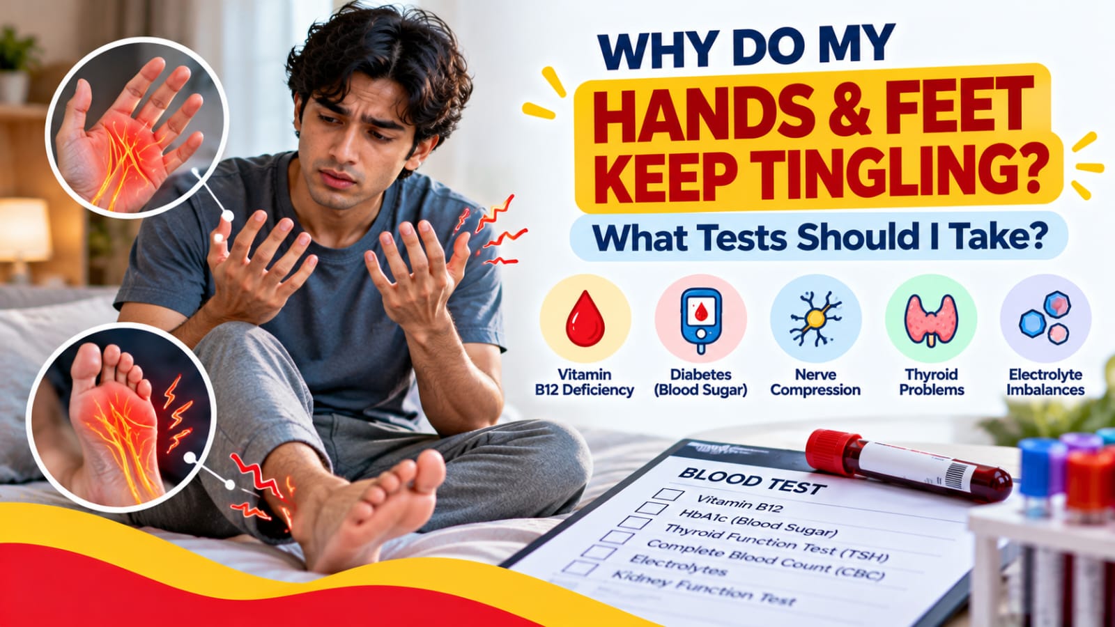 You are currently viewing Why Do My Hands and Feet Keep Tingling? What Tests Should I Take?